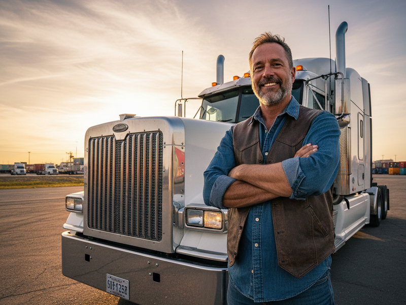 Owner-operator truck driver